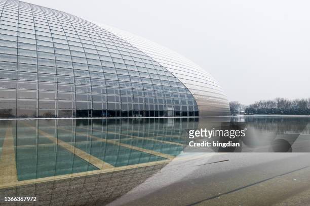 national centre for the performing arts, beijing, china - performing arts center stock pictures, royalty-free photos & images