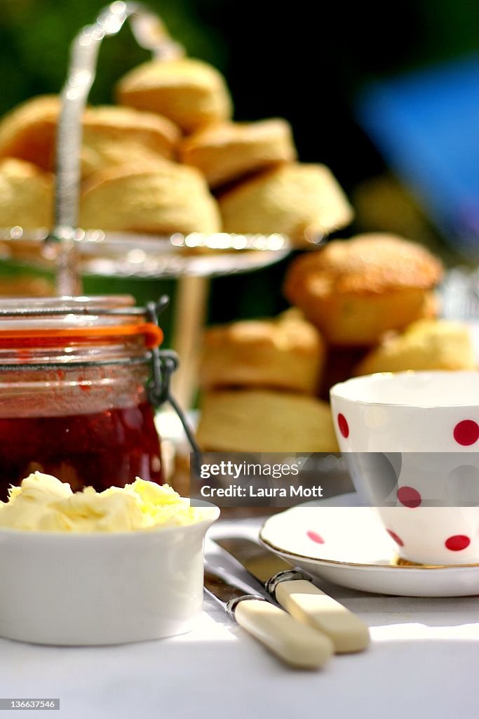 Breakfast on table