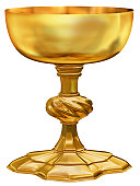 Ornate golden chalice