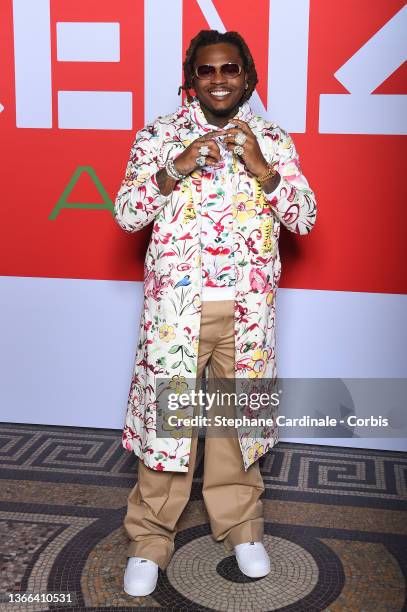 Rapper Gunna attends the Kenzo Fall/Winter 2022/2023 show as part of Paris Fashion Week on January 23, 2022 in Paris, France.