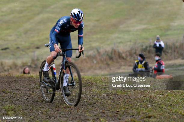 Thomas Pidcock of The United Kingdom and Team INEOS Grenadiers competes during the 32nd GP Adrie Van der Poel Hoogerheide UCI Cyclo-Cross Worldcup...