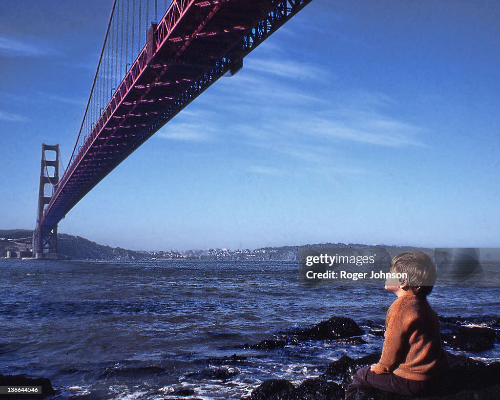 Beneath Golden Gate Bridge.