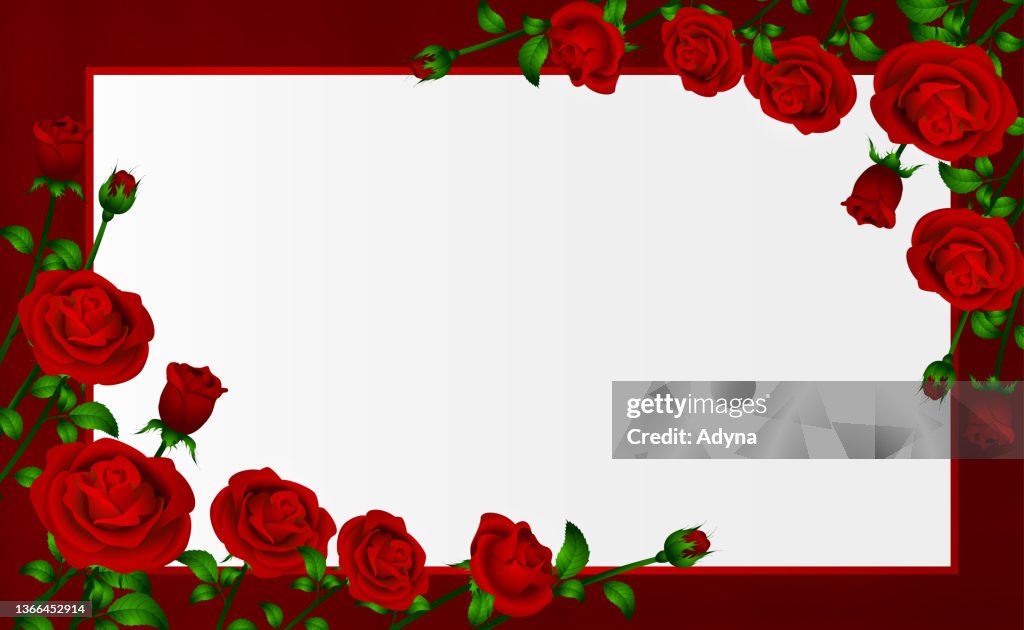 Rose Framelayout Background Rose Frame High-Res Vector Graphic - Getty Images