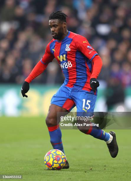 Jeffery Schlupp of Crystal Palace during the Premier League match between Crystal Palace and Liverpool at Selhurst Park on January 23, 2022 in...