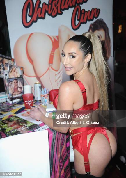 Christiana Cinn attends X3 Expo Day1 held at Hollywood Palladium on January 7, 2022 in Los Angeles, California.