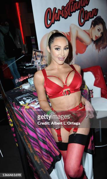 Christiana Cinn attends X3 Expo Day1 held at Hollywood Palladium on January 7, 2022 in Los Angeles, California.