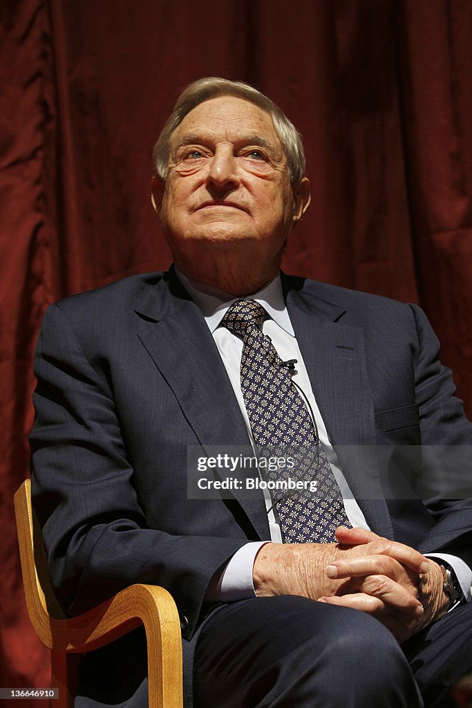 Billionaire Investor George Soros Speaks At Public Lecture