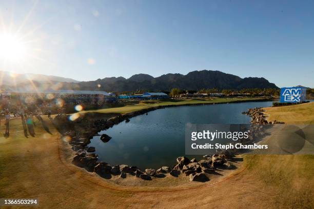 General view of the final round of the The American Express at the Stadium Course at PGA West on January 23, 2022 in La Quinta, California.