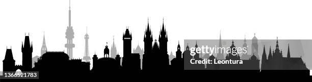 prague (all buildings are moveable and complete) - staromestske namesti stock illustrations