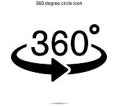 360 degree circle icon