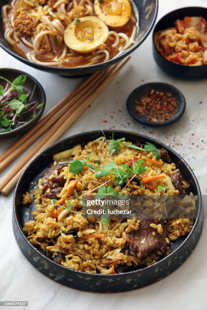 Korean-style Curry Beef Fried Rice