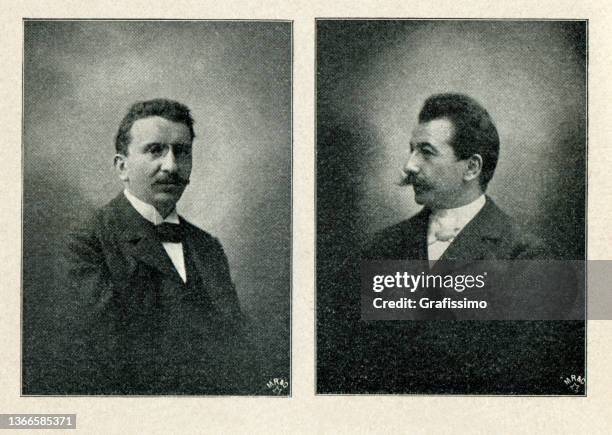 the lumiere brothers auguste marie louis nicolas and louis jean lumiere 1899 - b��ro 幅插畫檔、美工圖案、卡通及圖標
