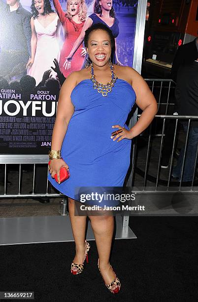 Actress Angela Grovey arrives at the premiere of Warner Bros. Pictures' "Joyful Noise" held at Grauman's Chinese Theatre on January 9, 2012 in...