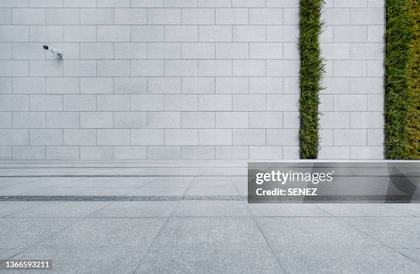 empty studio background - castle wall fotografías e imágenes de stock