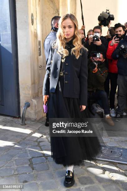 Lady Amelia Windsor attends the Dior Haute Couture Spring/Summer 2022 show as part of Paris Fashion Week on January 24, 2022 in Paris, France.