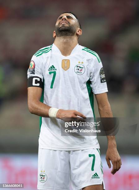 Of Algeria during the Group E Africa Cup of Nations 2021 match between Algeria and Equatorial Guinea at Stade de Japoma in Douala on January 16, 2022.