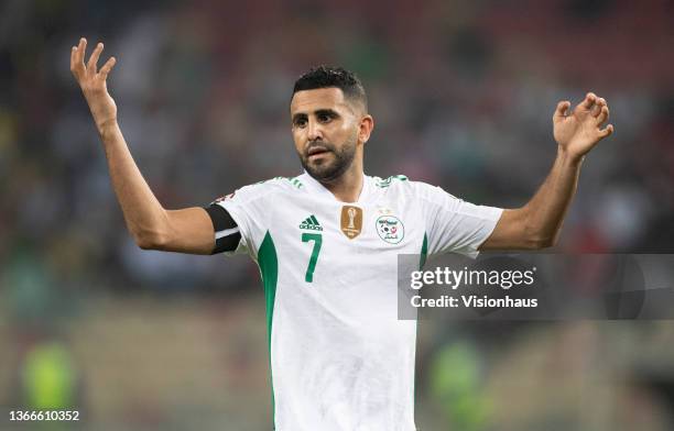 Of Algeria during the Group E Africa Cup of Nations 2021 match between Algeria and Equatorial Guinea at Stade de Japoma in Douala on January 16, 2022.