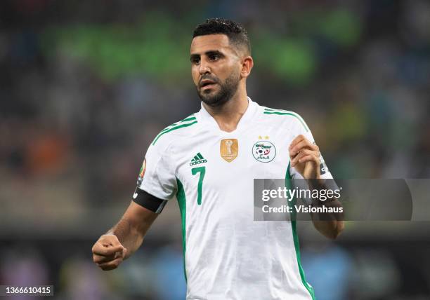 Of Algeria during the Group E Africa Cup of Nations 2021 match between Algeria and Equatorial Guinea at Stade de Japoma in Douala on January 16, 2022.