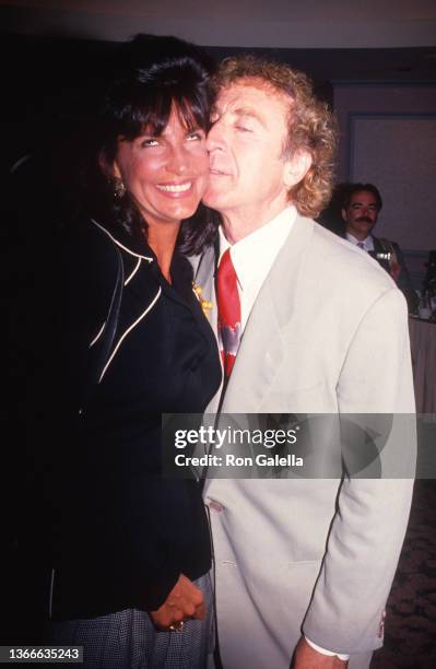 American actress Mercedes Ruehl and actor Gene Wilder attend a New York Friars Club event at the New York Hilton Hotel, New York, New York, September...