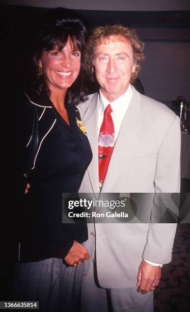 American actress Mercedes Ruehl and actor Gene Wilder attend a New York Friars Club event at the New York Hilton Hotel, New York, New York, September...