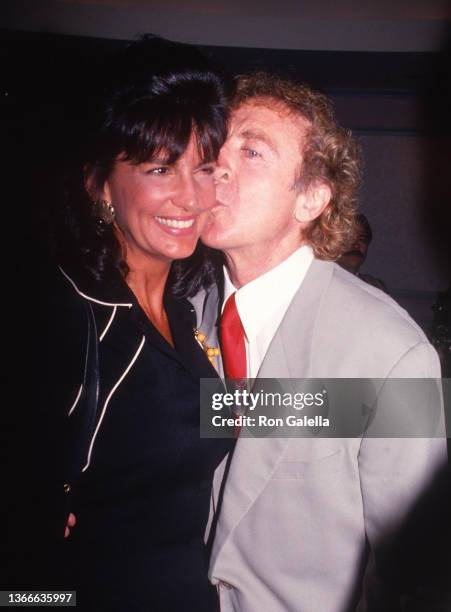 American actress Mercedes Ruehl and actor Gene Wilder attend a New York Friars Club event at the New York Hilton Hotel, New York, New York, September...