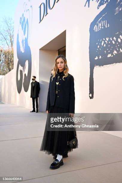 Amelia Windsor attends the Dior Haute Couture Spring/Summer 2022 show as part of Paris Fashion Week on January 24, 2022 in Paris, France.