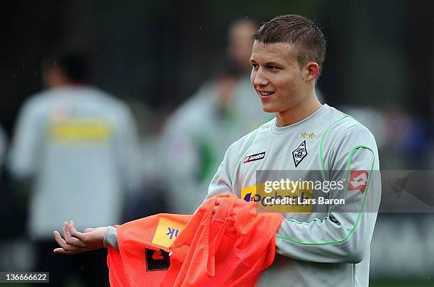 Alexander Ring is seen during a training session at day six of Borussia Moenchengladbach training camp on January 10, 2012 in Belek, Turkey.