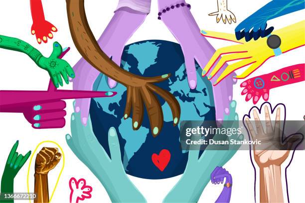 we should all stand together for each other - multiple dates stock illustrations