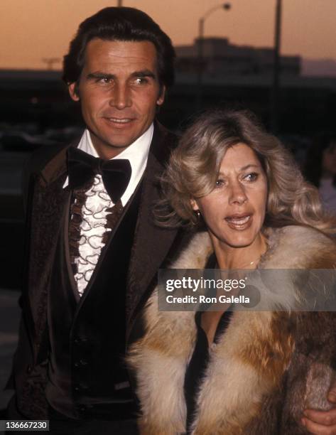 Actor James Brolin and wife Jane Cameron Agee attend the Second Annual People's Choice Awards on February 19, 1976 at the Santa Monica Civic...