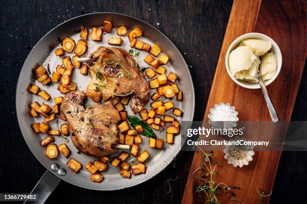 confit de canard - confit stock pictures, royalty-free photos & images