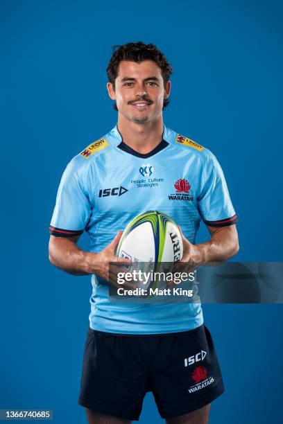 Jack Grant poses during the NSW Waratahs Super Rugby 2022 headshots session at Rugby HQ on January 19, 2022 in Sydney, Australia.