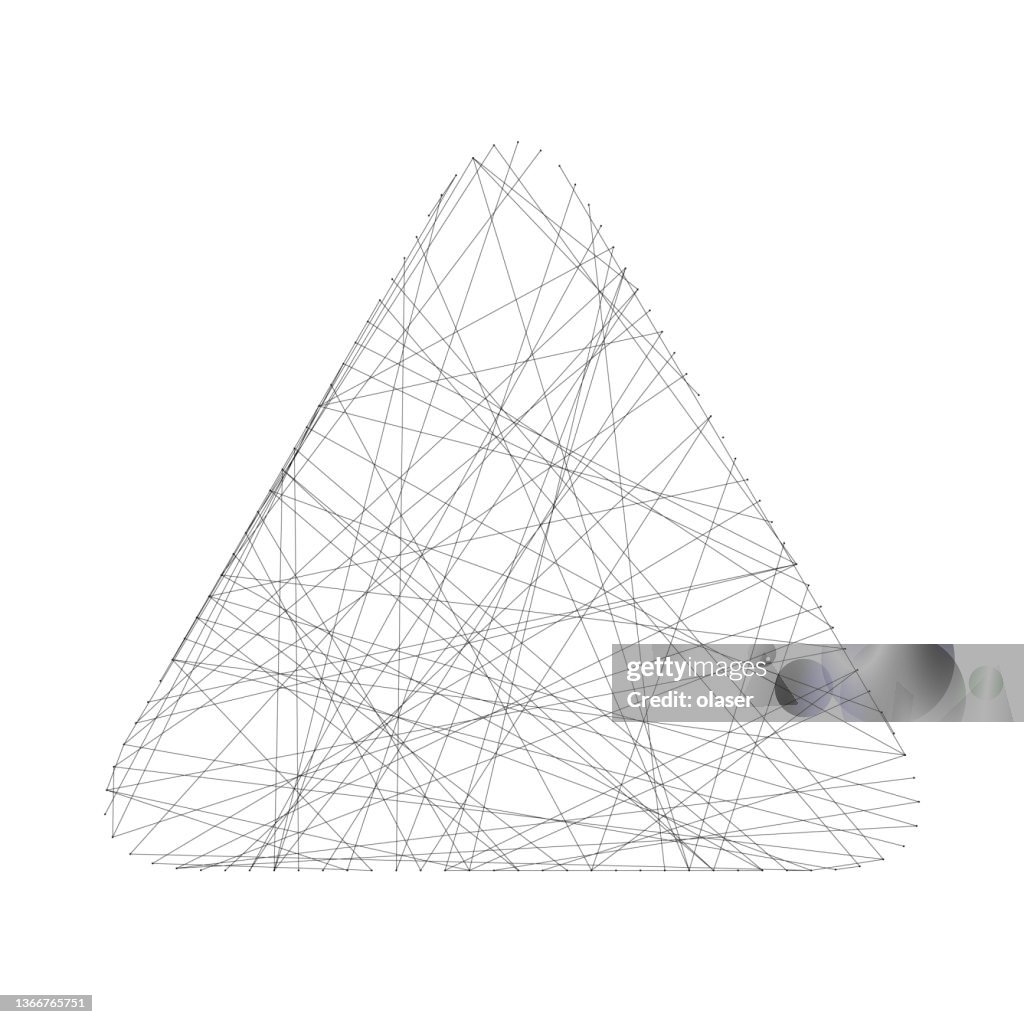 Diagonal Lines Rounded Diagonal Lines In Rounded Triangle Shape Pattern High-Res Vector ...