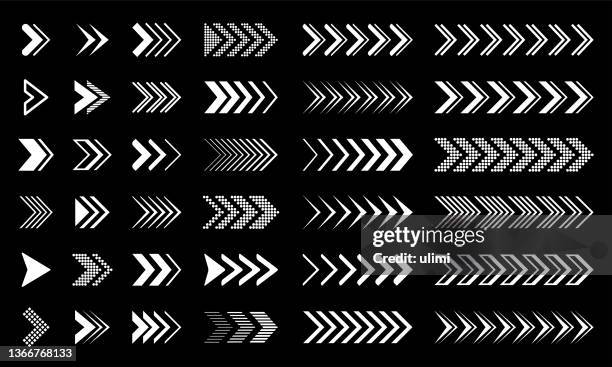 arrows - chevron road sign stock illustrations