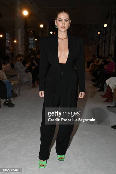 Valentina Ferragni attends the Alexandre Vauthier Haute Couture Spring/Summer 2022 show as part of Paris Fashion Week on January 25, 2022 in Paris,...