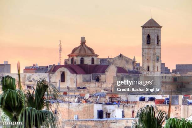 anglican church of christ the king . - tripoli libya foto e immagini stock