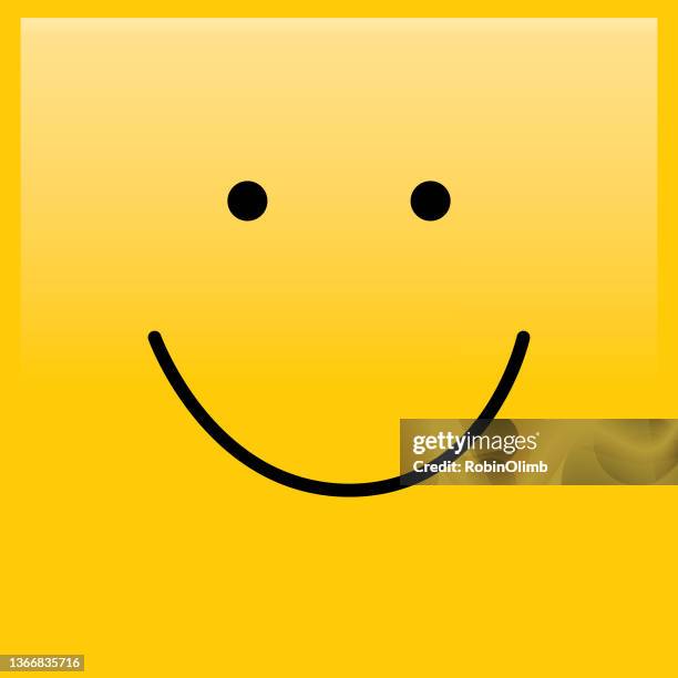 square smiley face - smiley face emoticon stock illustrations