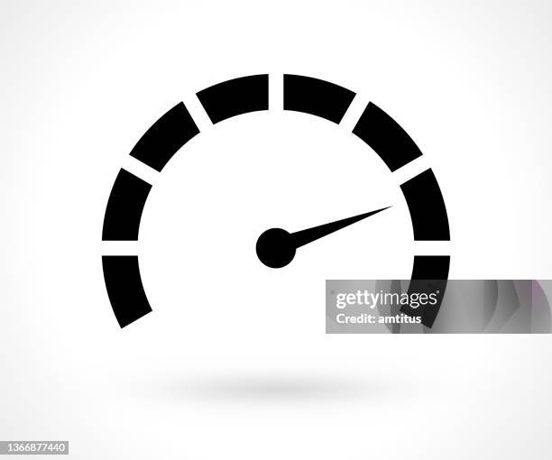 stockillustraties, clipart, cartoons en iconen met speedometer symbol - gaspedaal