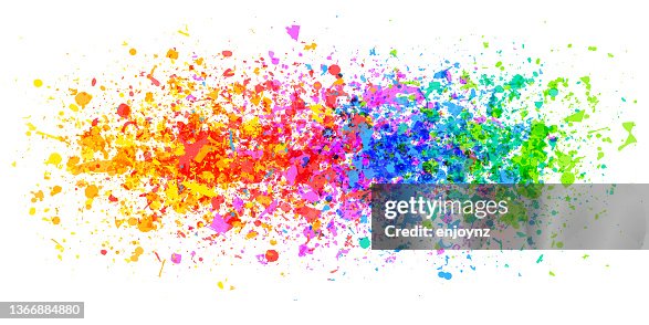 Rainbow paint splash background Rainbow paint splash background