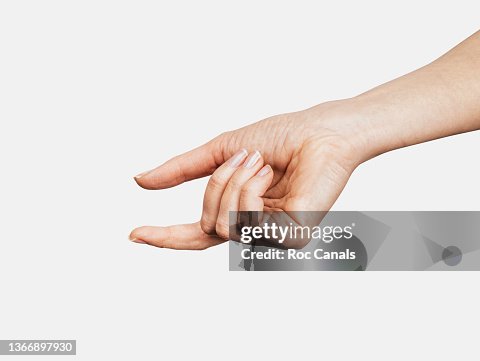 Woman's hand holding, empty Woman's hand holding, empty