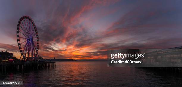 seattle - seattle winter stock pictures, royalty-free photos & images