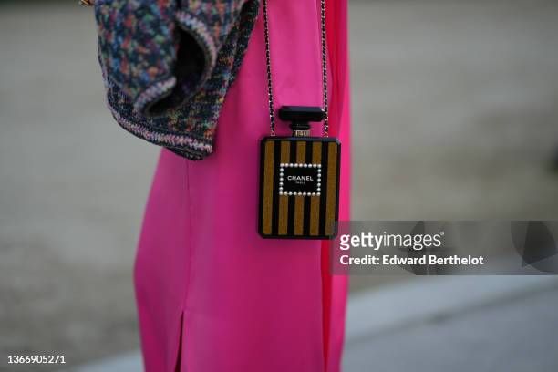 rose gold chanel purse black