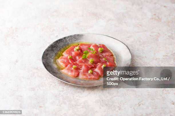salmon sashimi - image ストックフォトと画像
