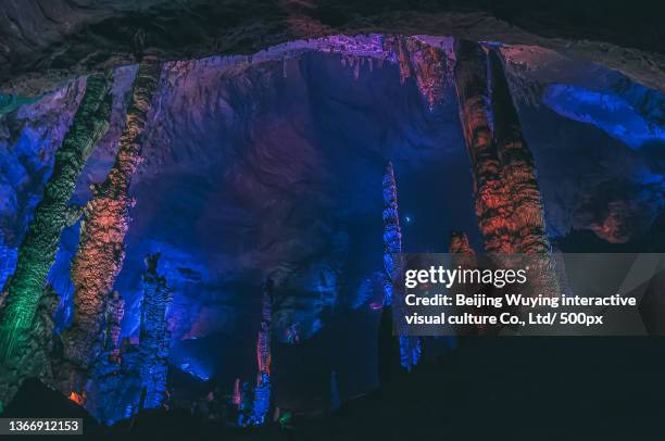 deep karst cave - stalagmite stock pictures, royalty-free photos & images