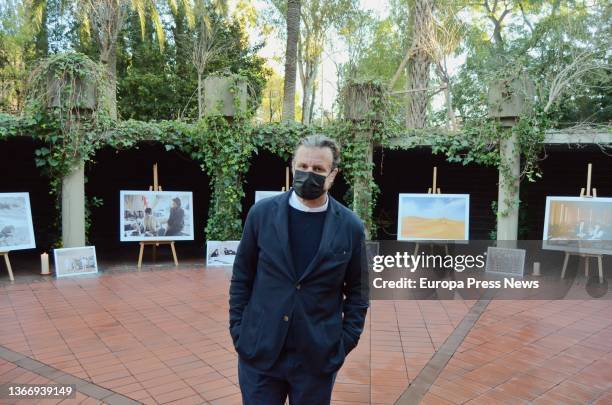 The son of architect Ricardo Bofill, Ricardo Bofill Jr, poses on the day his father's workshop was opened as a tribute after his death, at La Fabrica...