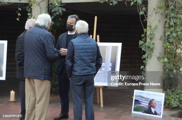 The son of architect Ricardo Bofill, Ricardo Bofill Jr , talks on the day his father's workshop was opened as a tribute after his death, at La...