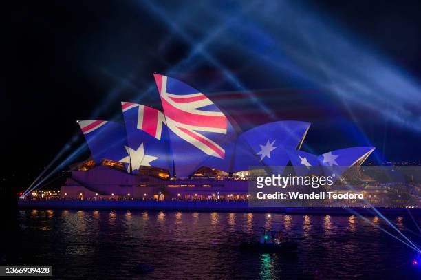The Sydney Opera House is seen during Australia Day festivities in Sydney harbour. Australia Day, formerly known as Foundation Day, is the official...