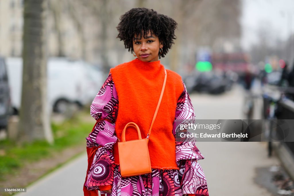 Street Style Day Two - Paris Fashion Week - Haute Couture Spring/Summer 2022