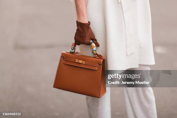 Fashion week guest is seen outside Stephane Rolland during Paris Fashion Week Haute Couture Spring/Summer 2022 on January 25, 2022 in Paris, France.