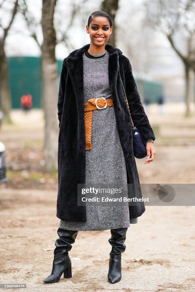 Street Style Day Two - Paris Fashion Week - Haute Couture Spring/Summer 2022