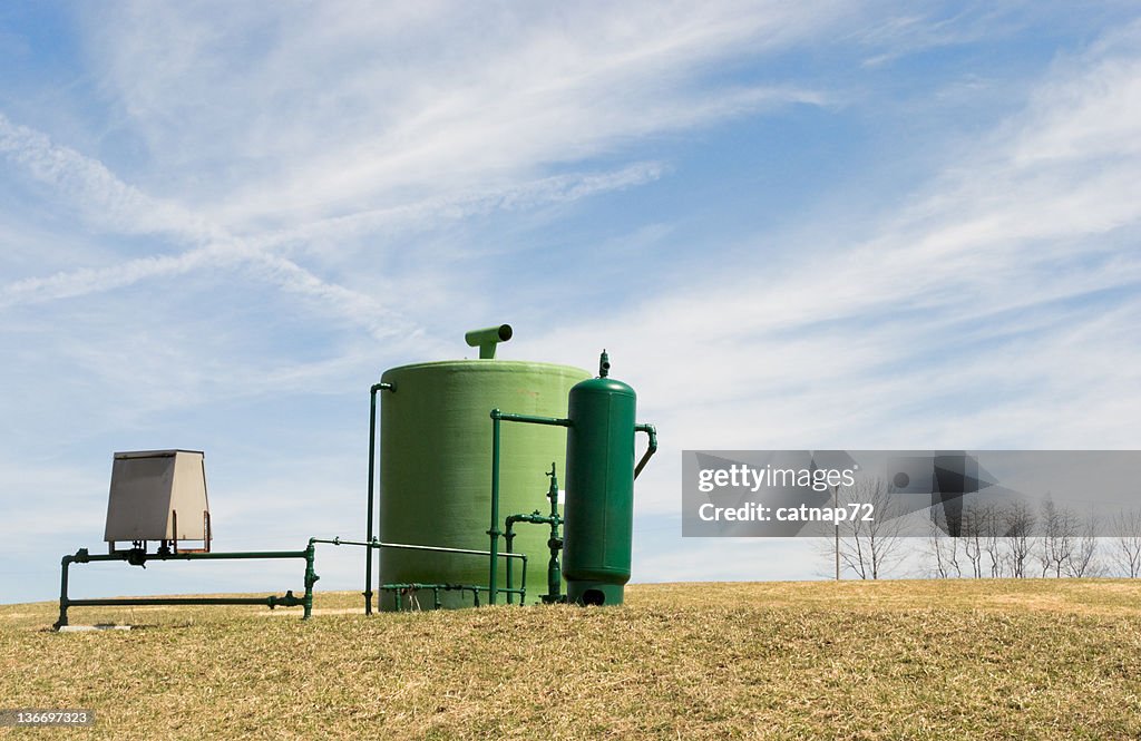 Natural Gas Well in Farm Field, Pennsylvania Fossil Fuel